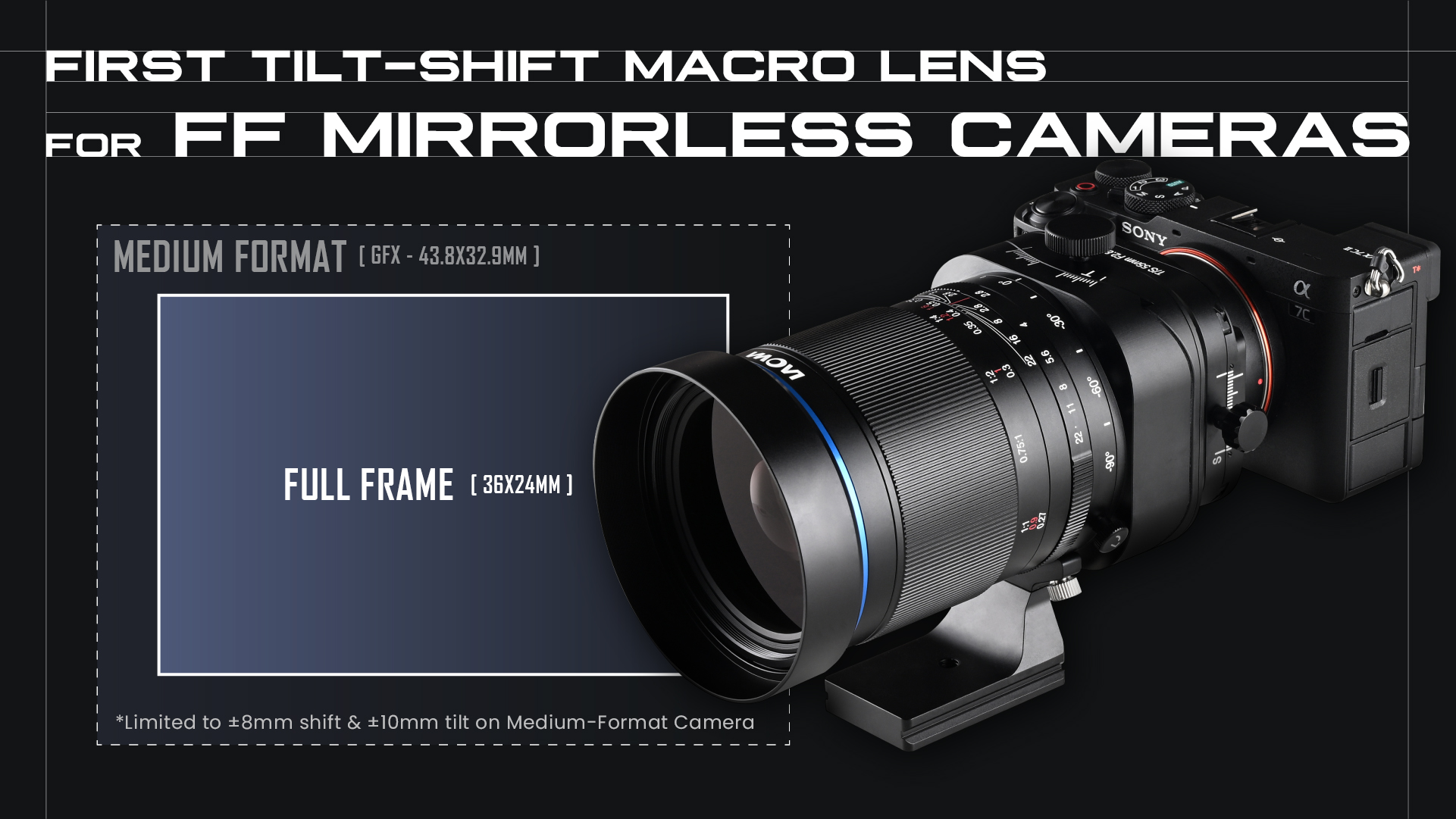 Tilt-shift Features Full Frame and Medium Format 55mm