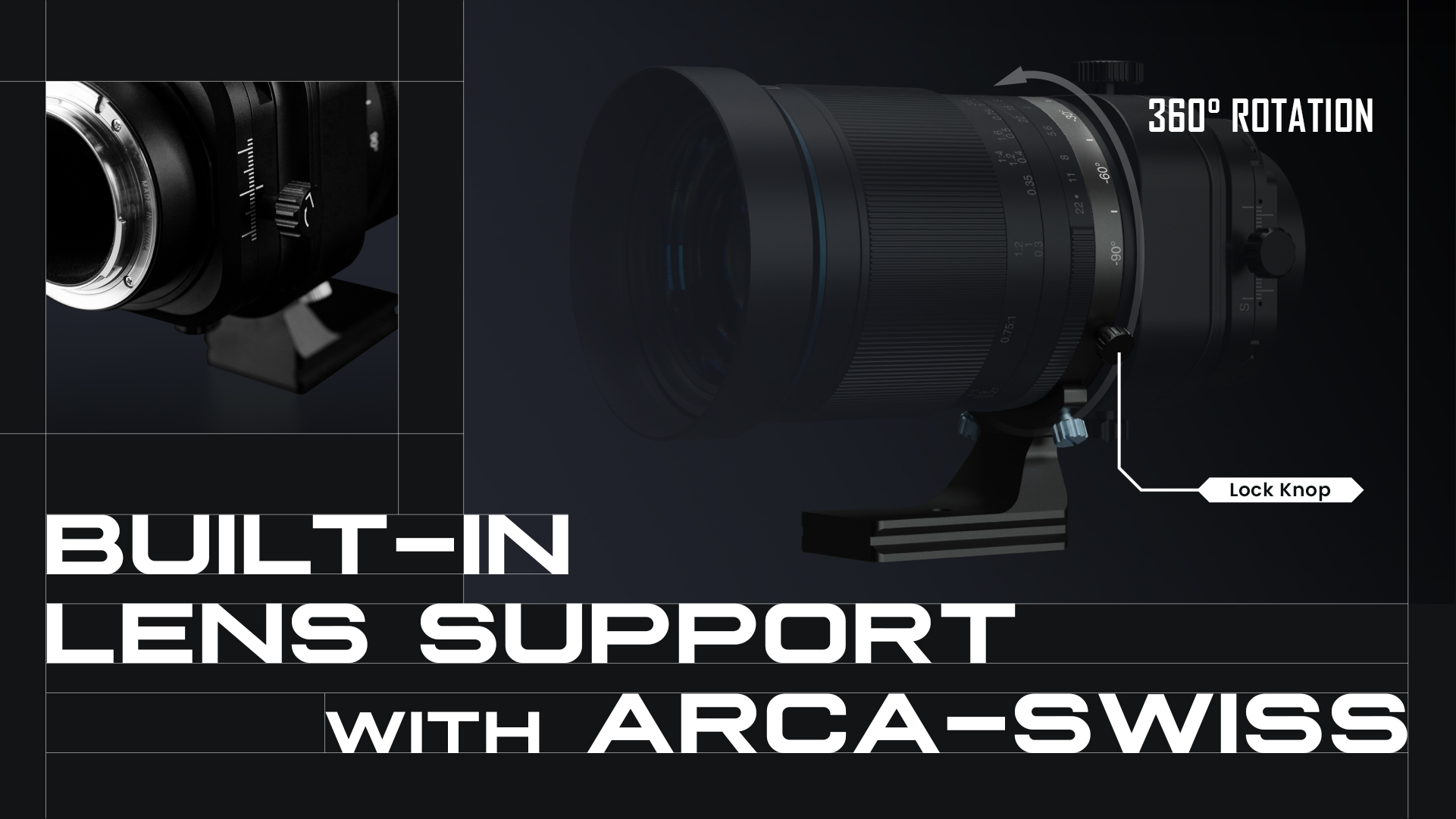 Lens support 55mm